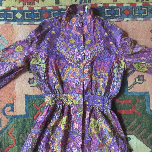 Vintage Hippie 60’s 70’s Costume Maxi Dress - Picture 2 of 6